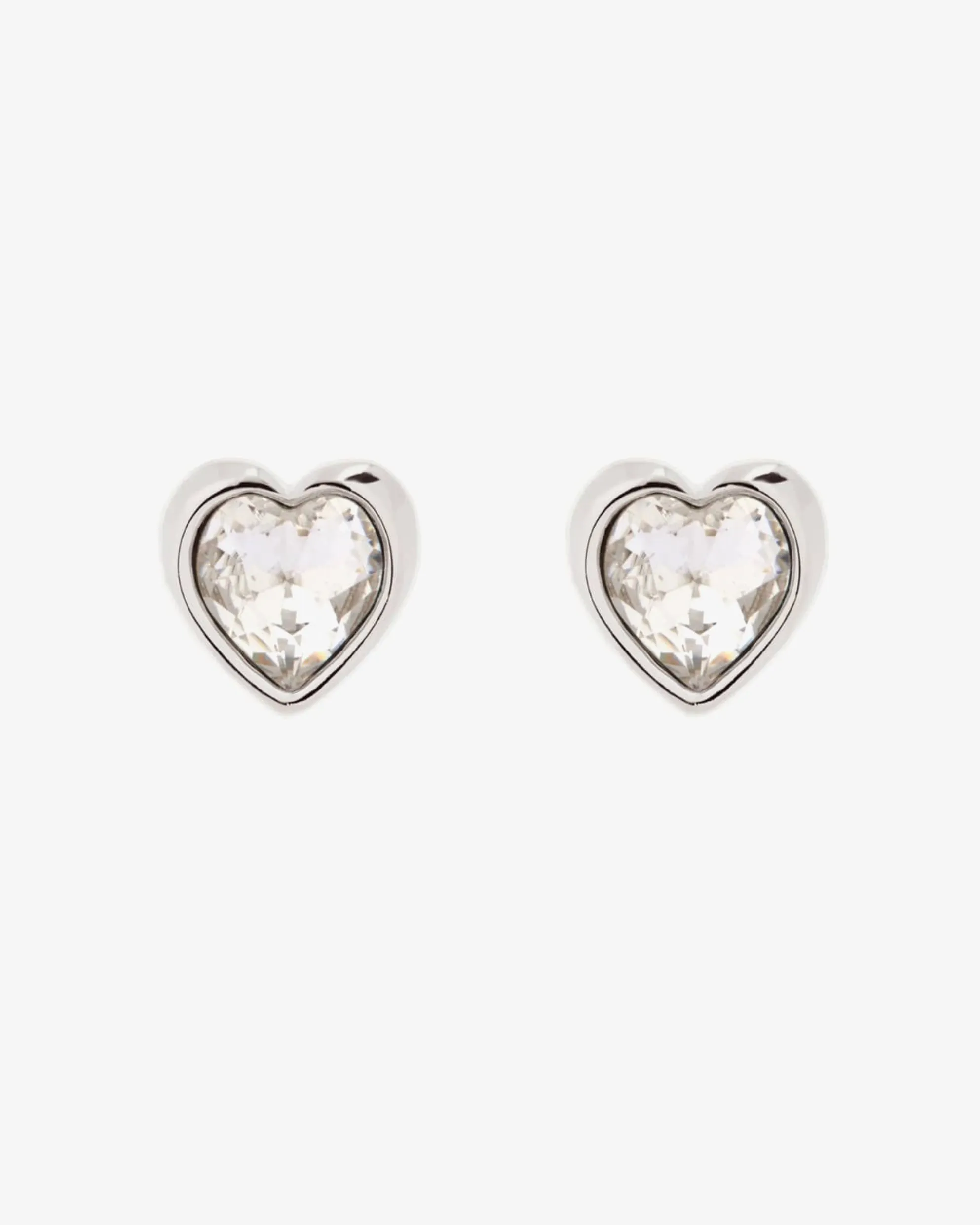 Han Crystal Heart Earring Silver