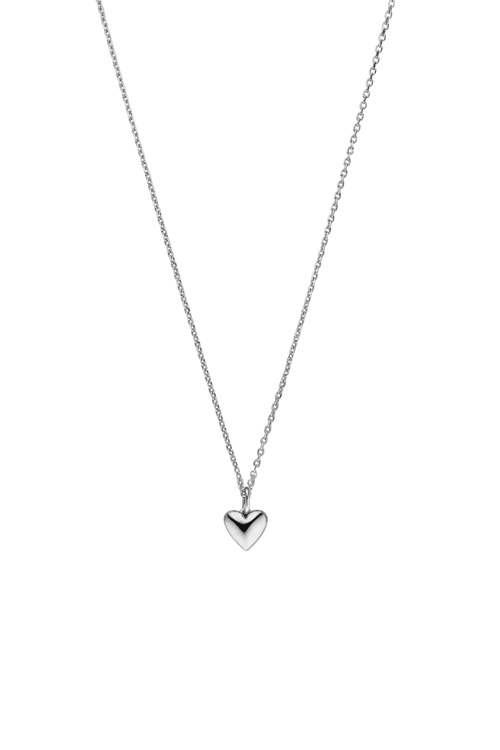 Heart Necklace Silver