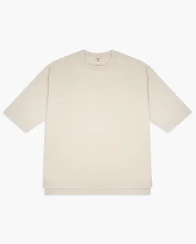 Jackman Grace Half Sleeve Tee - Rosin White