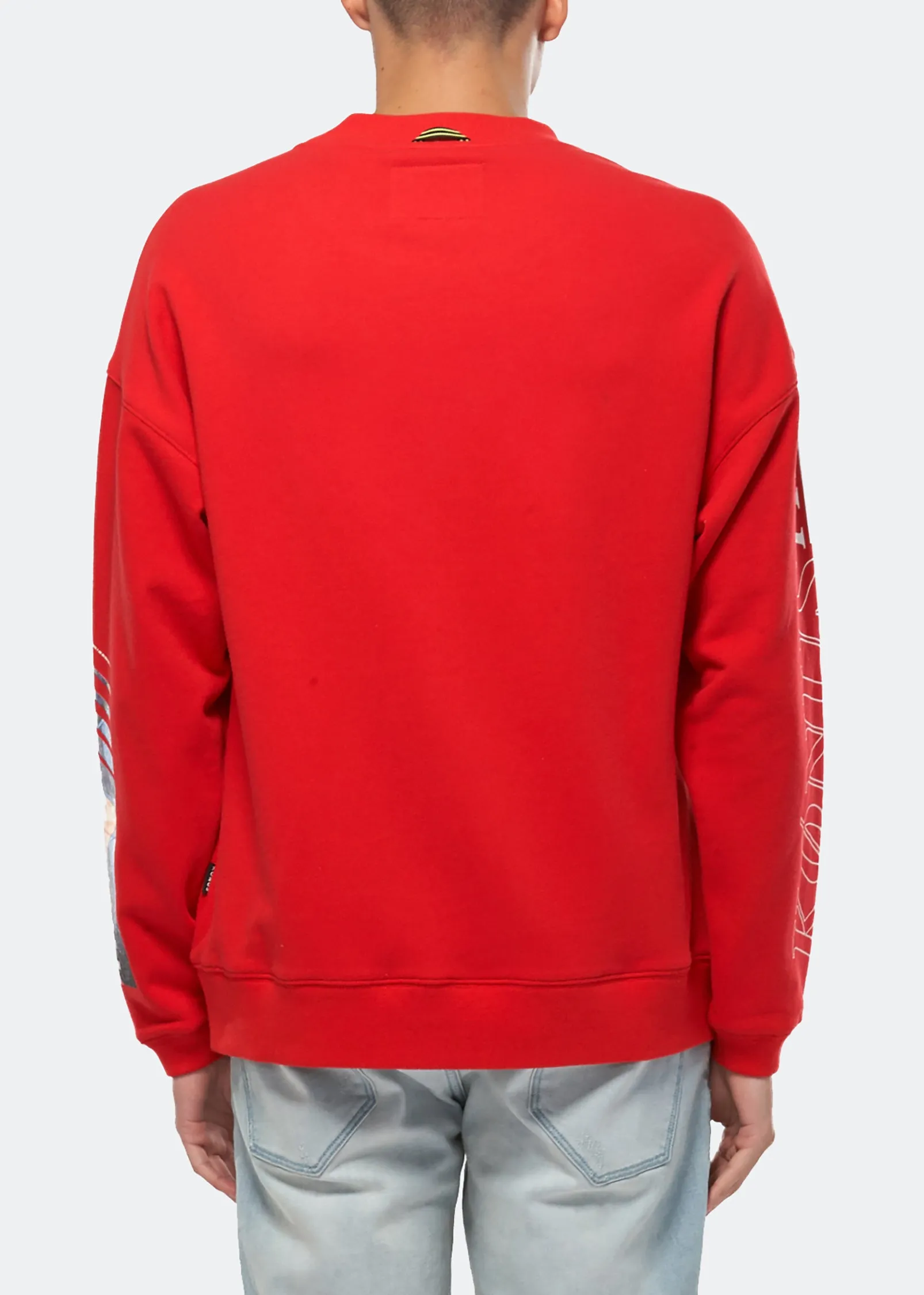 Konus Men's Oversize Sweatshirt in Red