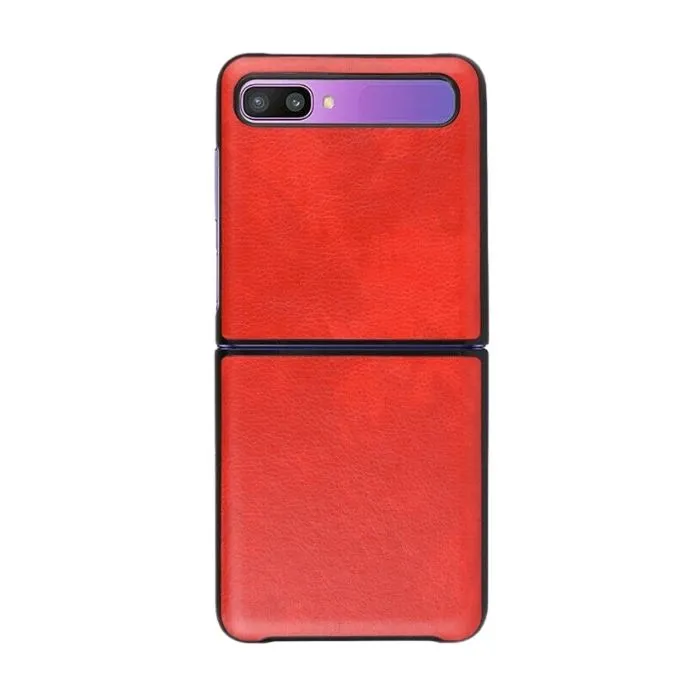 Leather Case For Galaxy Z Flip - Red