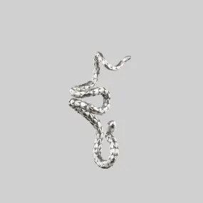 MINERVA. Snake Ear Wrap Cuff - Silver