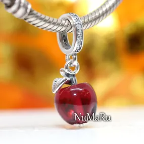 Murano Glass Red Apple Dangle Charm 799534C01