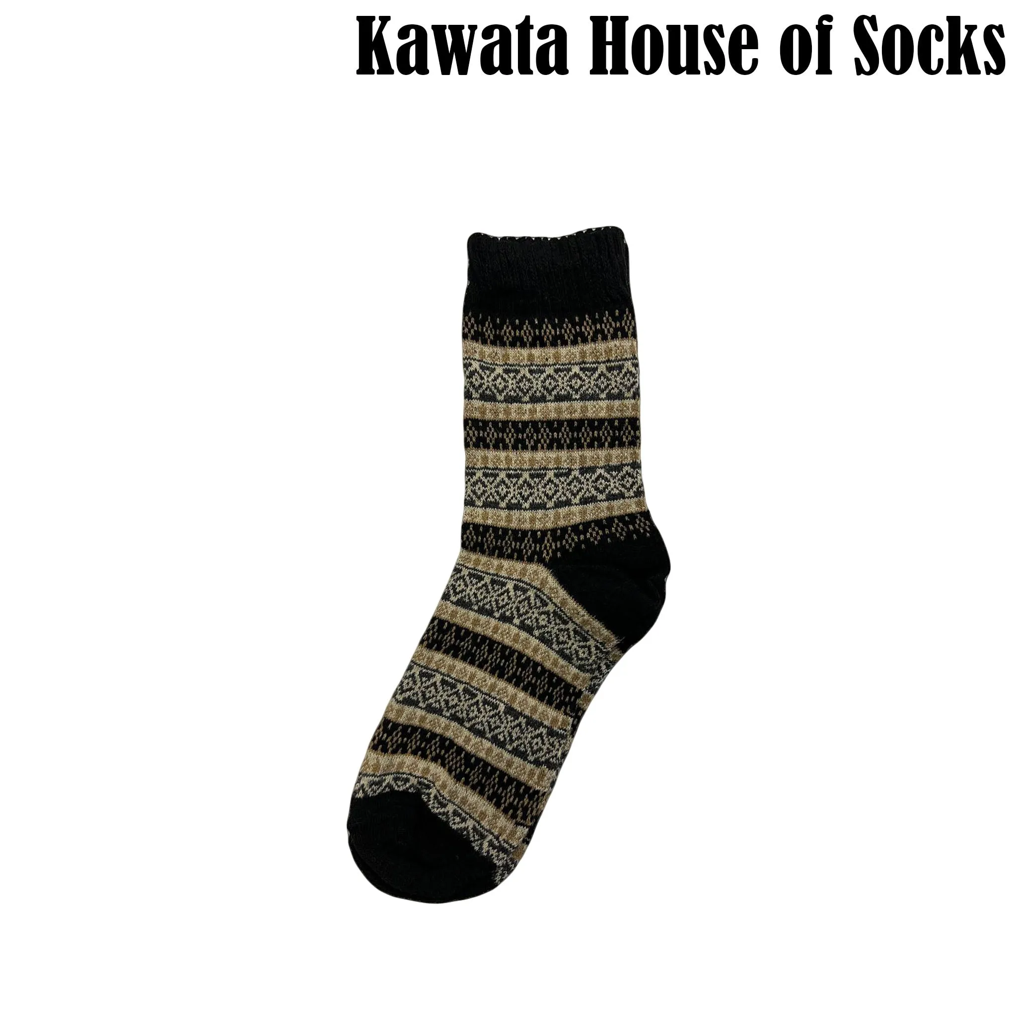 Patterned Wool Socks - EU 36-EU 40