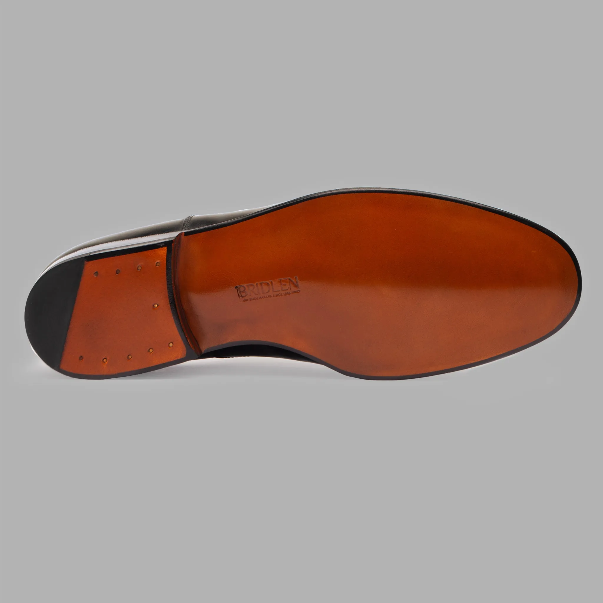 Punch Cap Oxford in Brown Calf Leather