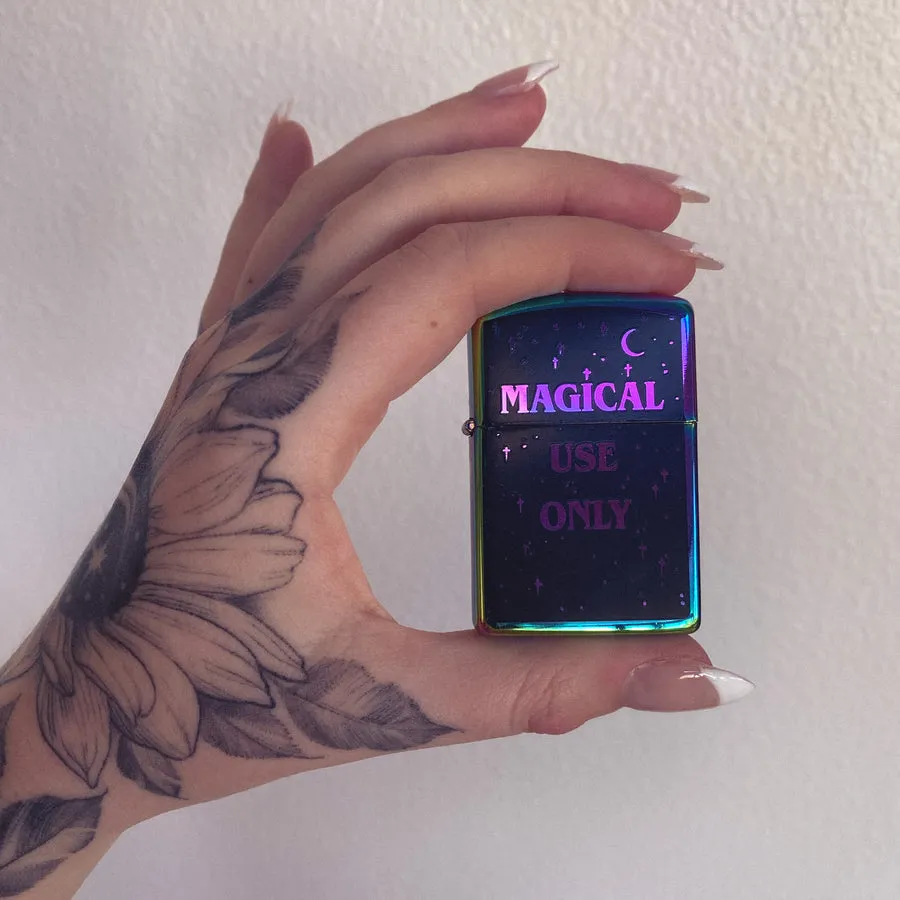 "Magical Use Only" Flip Top Lighter