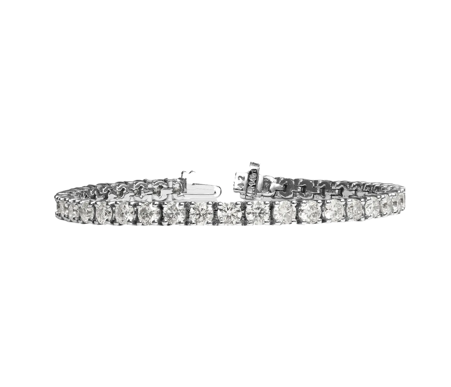 Round Diamond Tennis Bracelet, 10 CT