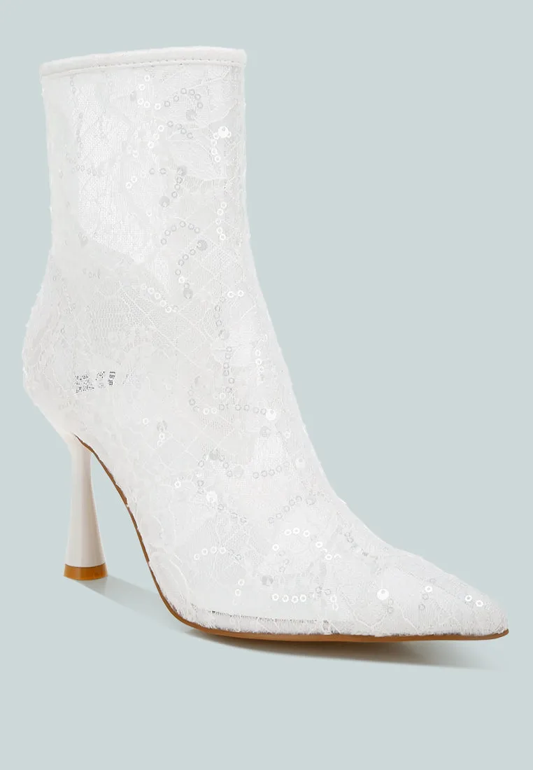 Samia Sequin Lace Boots