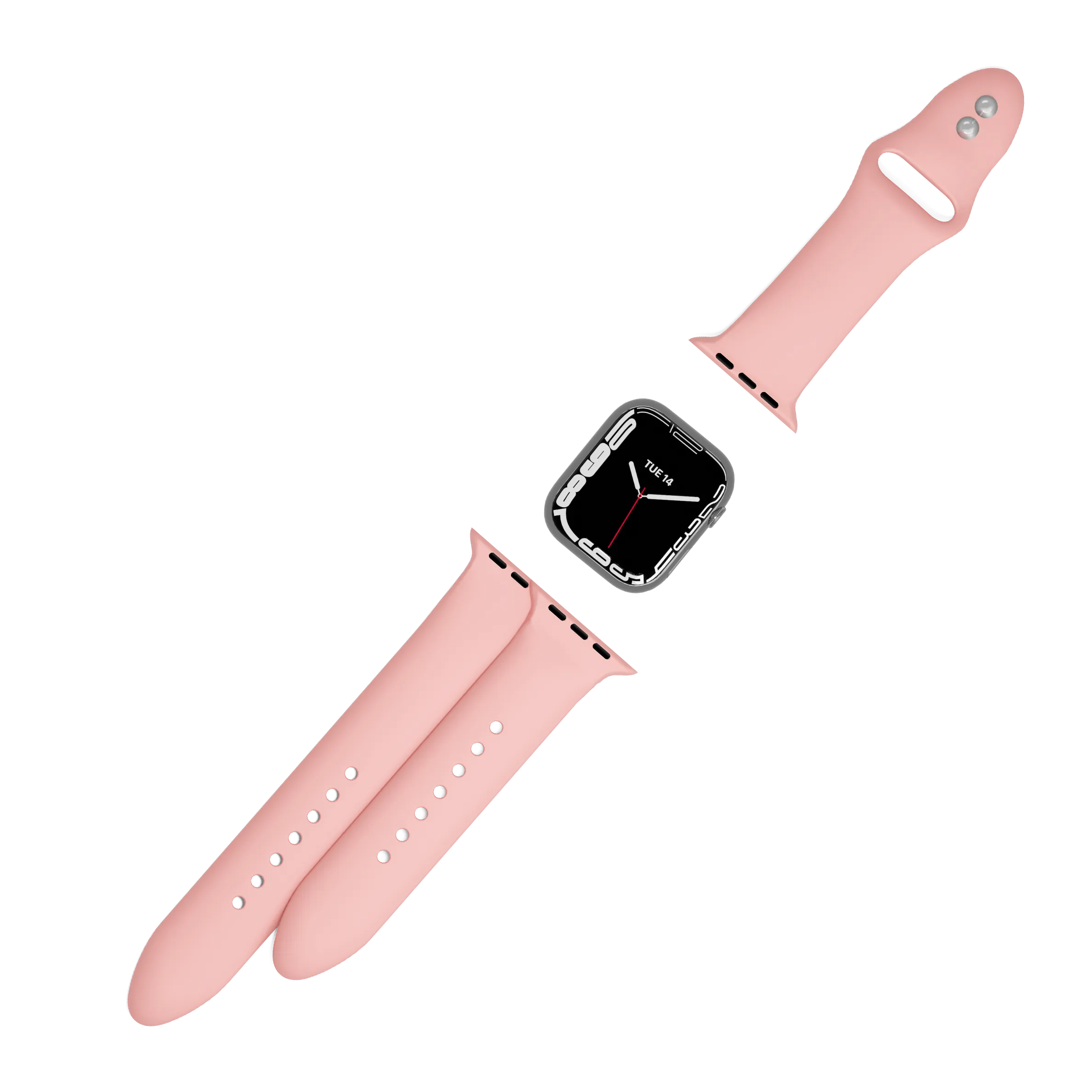 Silicone Bands for Apple Watch 3/4/5/6/7/SE 42/44/45mm - Pink