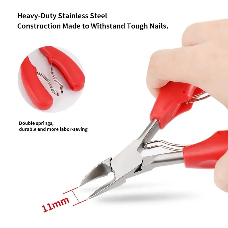 Thick Stainless Steel Nail Cutter Nipper Toe Nail Clippers for Ingrown Thick Toenails