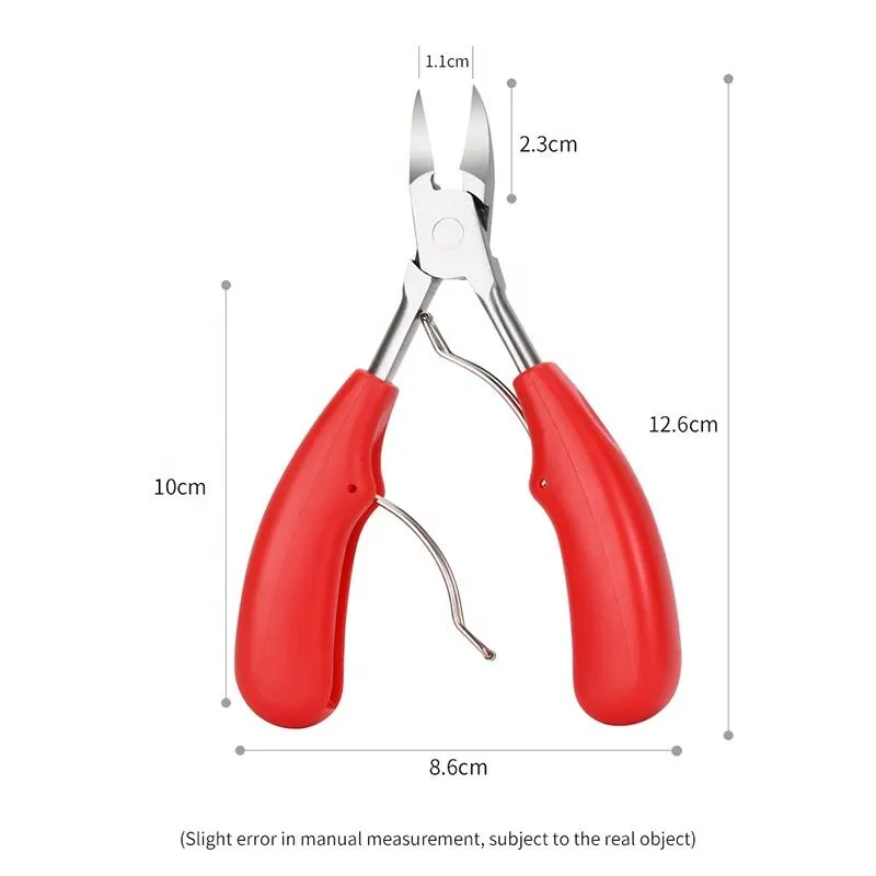 Thick Stainless Steel Nail Cutter Nipper Toe Nail Clippers for Ingrown Thick Toenails