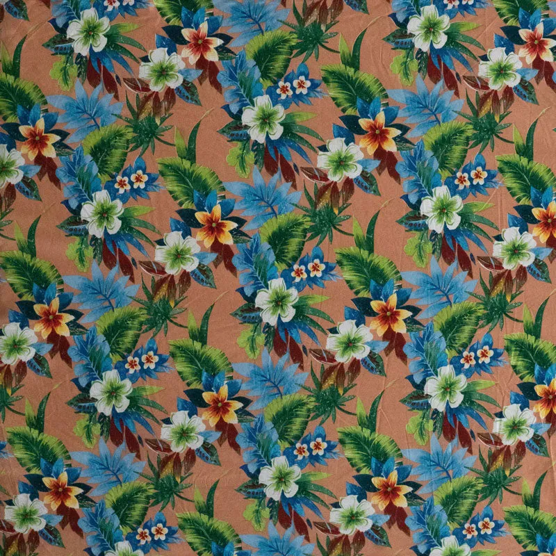 Tropical Garden Fabric | Peachskin